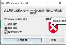 彻底禁止Win10自动更新工具Windows Update Blocker v1.5 汉化版